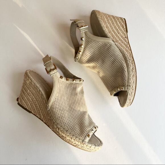 Marc Fischer Senton Studded Espadrille Wedge Sandals - Picture 8 of 8